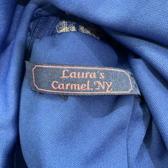 Midnight Blue Beaded Formal Dress (4) - Picture 14 of 14